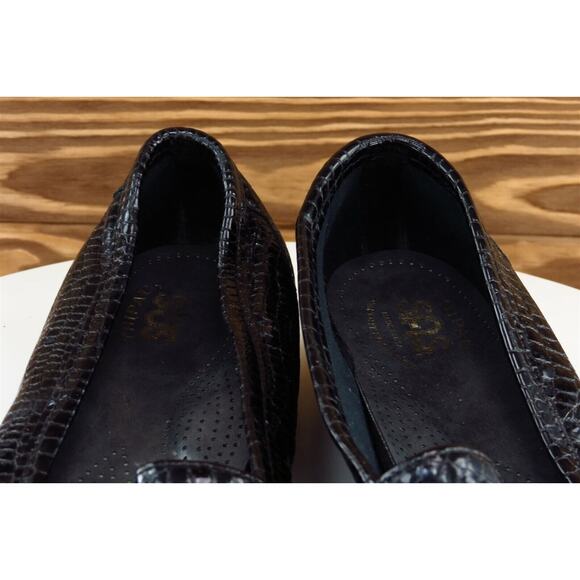 SAS Size 7.5 Narrow Black Round Toe‎ Loafer Patent Leather Women - Picture 3 of 7